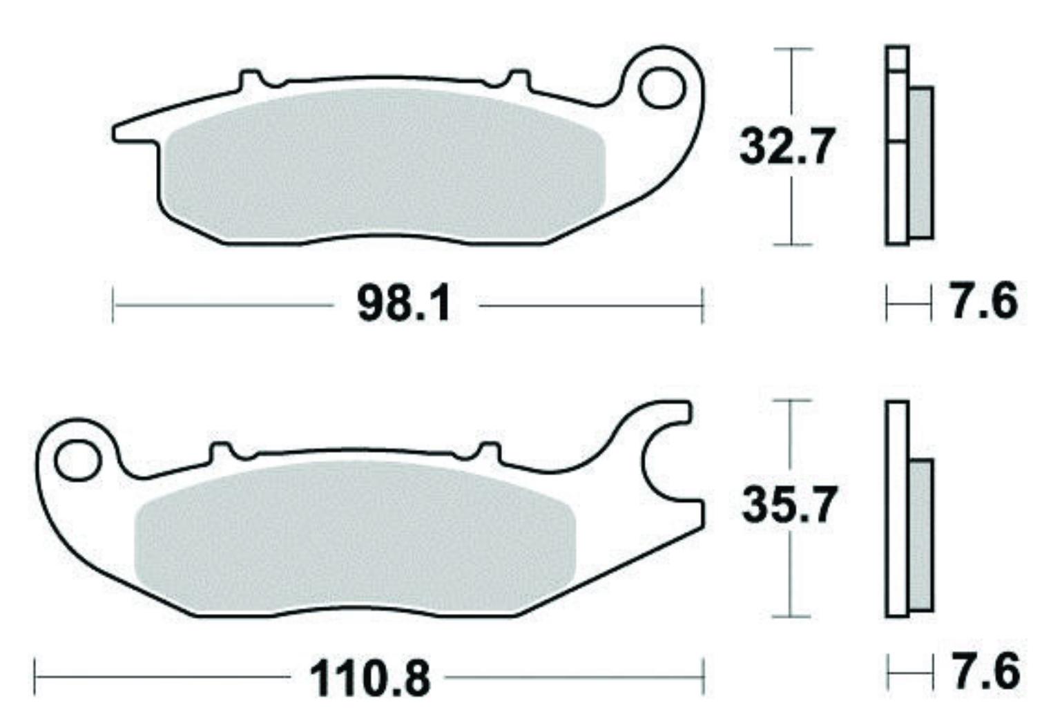 Pastiglie Freni Anteriori Standard (Tipo GG)